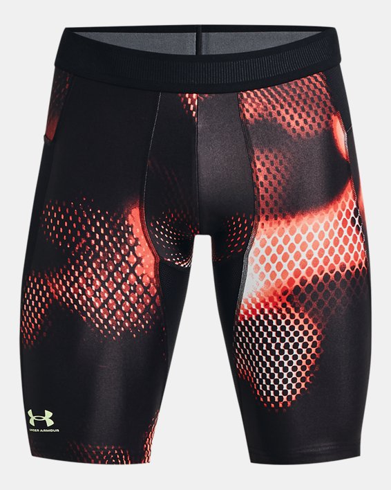 Men's UA Iso-Chill Long Printed Shorts in Black image number 4